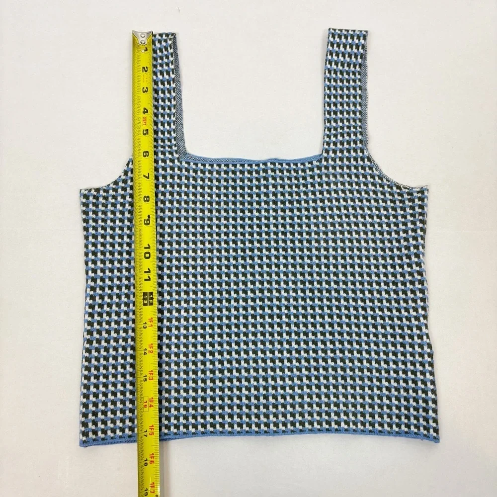 STITCHES & STRIPES Poplar Tank in Cornflower Combo Size S